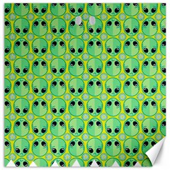 Alien Pattern Canvas 16  X 16  