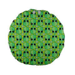 Alien Pattern Standard 15  Premium Round Cushions