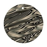 Alien Planet Surface Round Ornament (Two Sides) Front