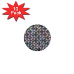 Peace Pattern 1  Mini Buttons (10 pack)  Front