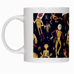 Alien Surface Pattern White Mugs by BangZart