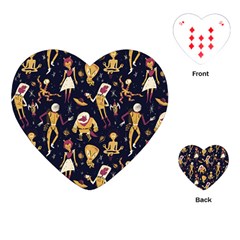 Alien Surface Pattern Playing Cards (heart)  by BangZart