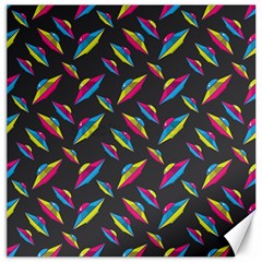 Alien Patterns Vector Graphic Canvas 16  X 16   by BangZart