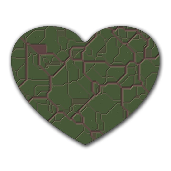 Alien Wires Texture Heart Mousepads