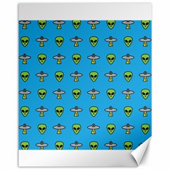 Alien Pattern Canvas 11  X 14   by BangZart
