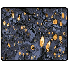 Monster Cover Pattern Fleece Blanket (medium)  by BangZart