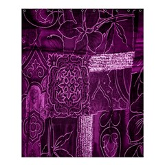 Purple Background Patchwork Flowers Shower Curtain 60  X 72  (medium)  by BangZart