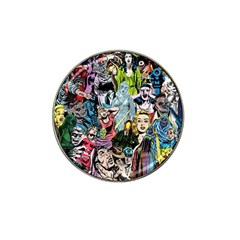 Vintage Horror Collage Pattern Hat Clip Ball Marker by BangZart