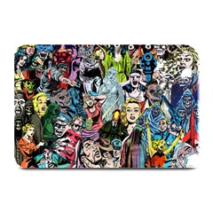 Vintage Horror Collage Pattern Plate Mats by BangZart