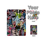 Vintage Horror Collage Pattern Playing Cards 54 (Mini)  Front - SpadeQ