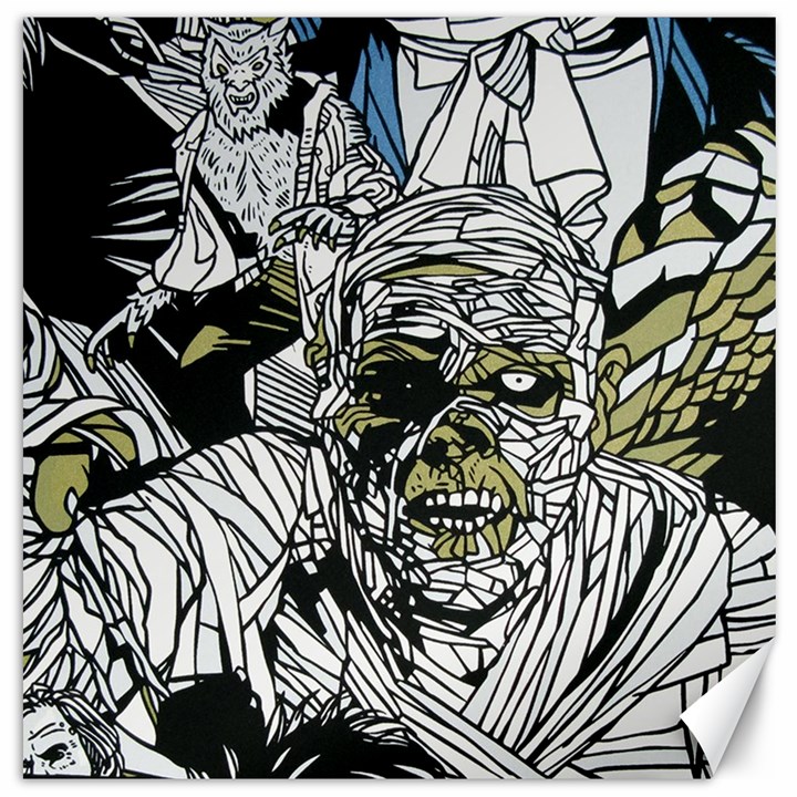 The Monster Squad Canvas 12  x 12  