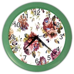 Texture Pattern Fabric Design Color Wall Clocks by BangZart