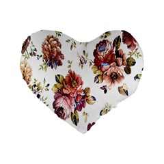 Texture Pattern Fabric Design Standard 16  Premium Heart Shape Cushions