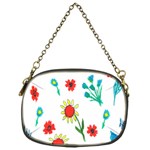 Flowers Fabric Design Chain Purses (One Side)  Front