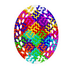 3d Fsm Tessellation Pattern Oval Filigree Ornament (two Sides) by BangZart