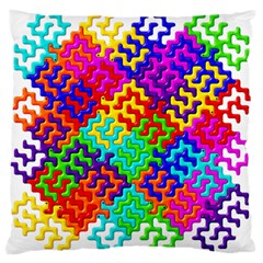 3d Fsm Tessellation Pattern Large Cushion Case (one Side) by BangZart