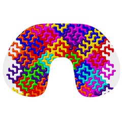 3d Fsm Tessellation Pattern Travel Neck Pillows