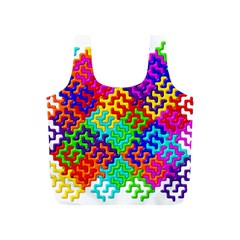 3d Fsm Tessellation Pattern Full Print Recycle Bags (s) 