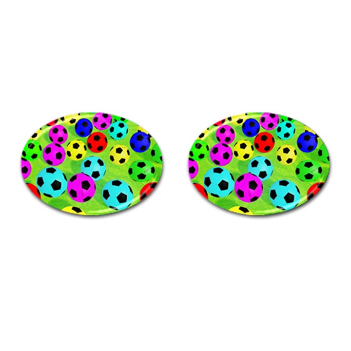 Balls Colors Cufflinks (Oval)