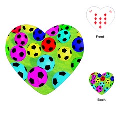 Balls Colors Playing Cards (heart)  by BangZart