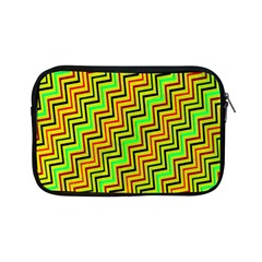 Green Red Brown Zig Zag Background Apple Ipad Mini Zipper Cases by BangZart