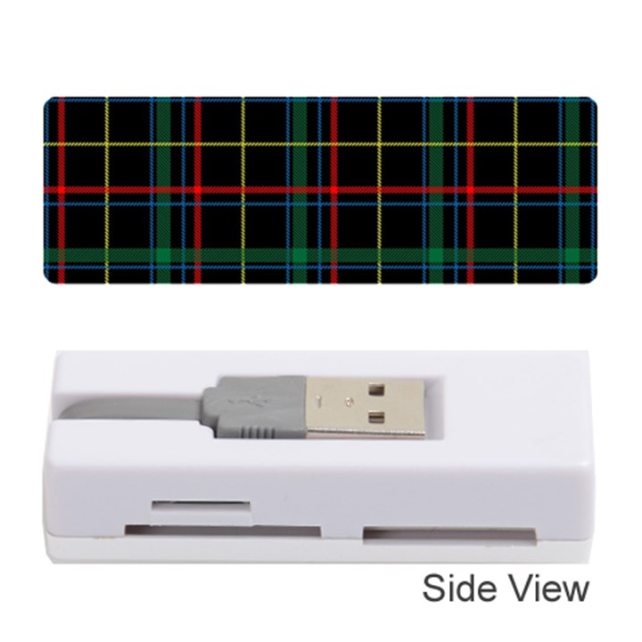 Tartan Plaid Pattern Memory Card Reader (Stick) 