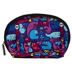 Hipster Pattern Animals And Tokyo Accessory Pouches (large) 