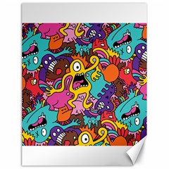 Monster Patterns Canvas 18  X 24   by BangZart