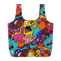 Monster Patterns Full Print Recycle Bags (l) 