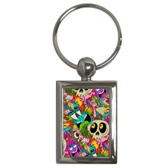 Crazy Illustrations & Funky Monster Pattern Key Chains (rectangle)  by BangZart