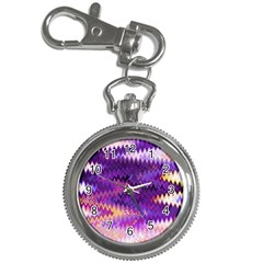 Purple And Yellow Zig Zag Key Chain Watches