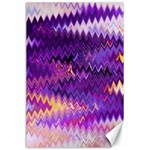 Purple And Yellow Zig Zag Canvas 24  x 36  23.35 x34.74  Canvas - 1