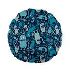 Monster Pattern Standard 15  Premium Round Cushions Front