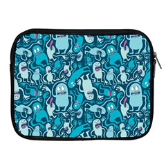 Monster Pattern Apple Ipad 2/3/4 Zipper Cases