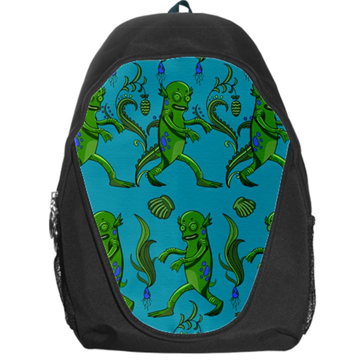 Swamp Monster Pattern Backpack Bag