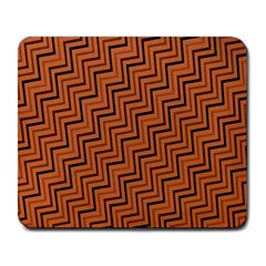 Brown Zig Zag Background Large Mousepads