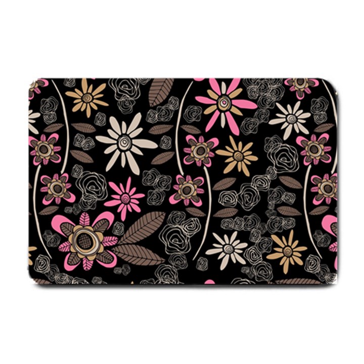 Flower Art Pattern Small Doormat 