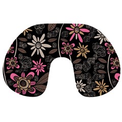 Flower Art Pattern Travel Neck Pillows