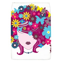 Beautiful Gothic Woman With Flowers And Butterflies Hair Clipart Flap Covers (s) 