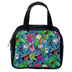 Monster Party Pattern Classic Handbags (one Side)
