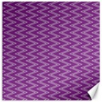 Zig Zag Background Purple Canvas 12  x 12   11.4 x11.56  Canvas - 1