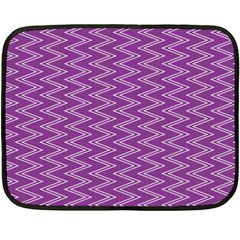 Zig Zag Background Purple Fleece Blanket (mini)