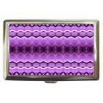 Purple Pink Zig Zag Pattern Cigarette Money Cases Front