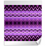 Purple Pink Zig Zag Pattern Canvas 8  x 10  8.15 x9.66  Canvas - 1