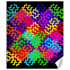 3d Fsm Tessellation Pattern Canvas 8  X 10  by BangZart
