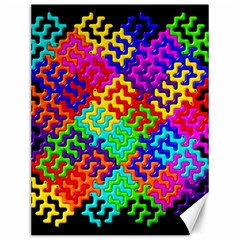 3d Fsm Tessellation Pattern Canvas 12  X 16   by BangZart