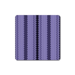 Zig Zag Repeat Pattern Square Magnet by BangZart