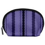Zig Zag Repeat Pattern Accessory Pouches (Large)  Front