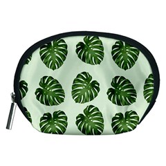 Leaf Pattern Seamless Background Accessory Pouches (medium) 