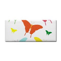 Beautiful Colorful Polka Dot Butterflies Clipart Cosmetic Storage Cases by BangZart